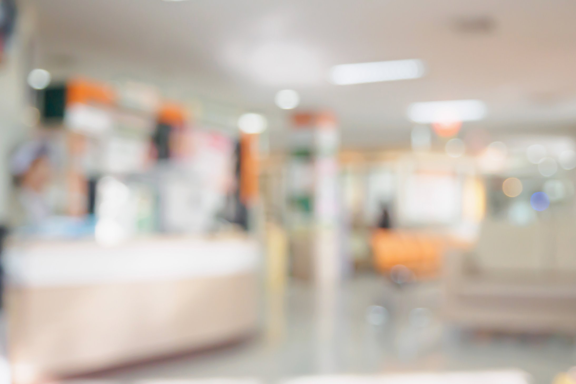 hospital or clinic interior blurred for background